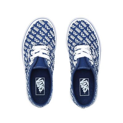 Vans Logo Repeat Authentic - Çocuk Spor Ayakkabı (Mavi)
